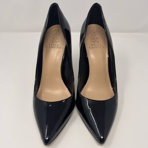 Black Vince Camuto Pointed Toe Heels, Women’s Size 8, Classy, Modern, Vintage